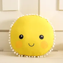 33 5cm big emoji pillow face plush toy cute round soft cushion baby play home sofa