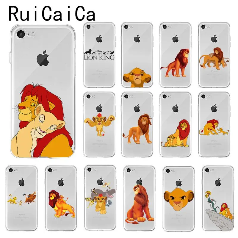 Ruicaica Lion King Simba мультяшный Модный Новый чехол для телефона Fundas iPhone 8 7 6 6S Plus X XS MAX 5 5S SE