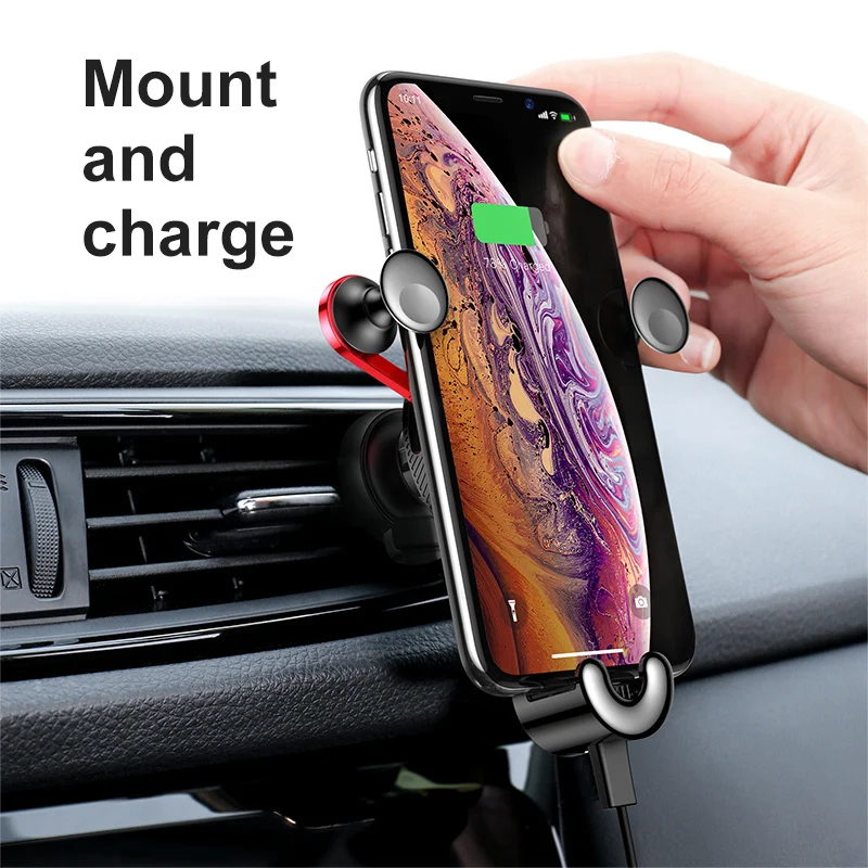 Автомобильный держатель для телефона Baseus Gravity для iPhone Xs Max Xr X 8, автомобильный держатель для телефона, держатель на вентиляционное отверстие автомобиля для Samung S10 Xiaomi