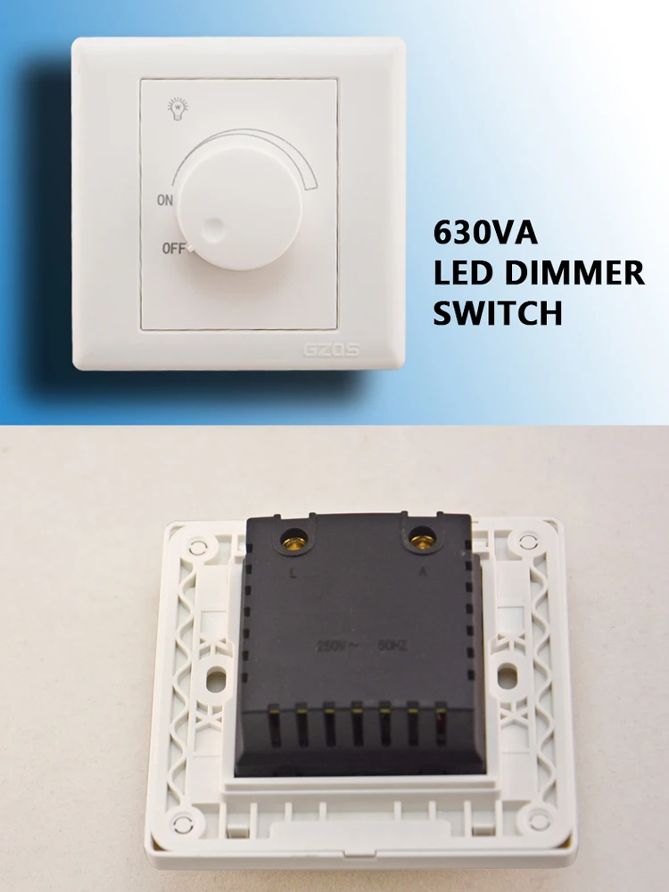 Светодиодный диммер scr 630 W AC 220 V регулируемая регулятор светодиодной яркости переключатель для затемнения подсветка панели Spotlight