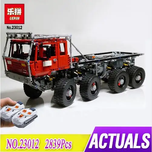 

LEPIN 23012 technic series 2839pcs vehicles car Model toy Building blocks Bricks Equipped with 5 motors and 1 charging box 813