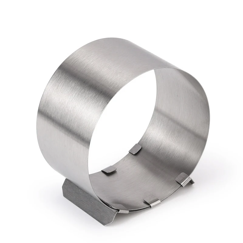 

Stainless Steel Round Circle Cookie Fondant Cake Mold Cutter Pastry Tool Safe Cake Mould Adjustable Baking Cake Decorating Tool