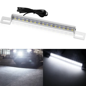 

1PC High Quality Car 30 LED 18W Light Bar Brake Tail Reverse Rear License Plate Lamp Red & White Drop Shipping Car Accessories