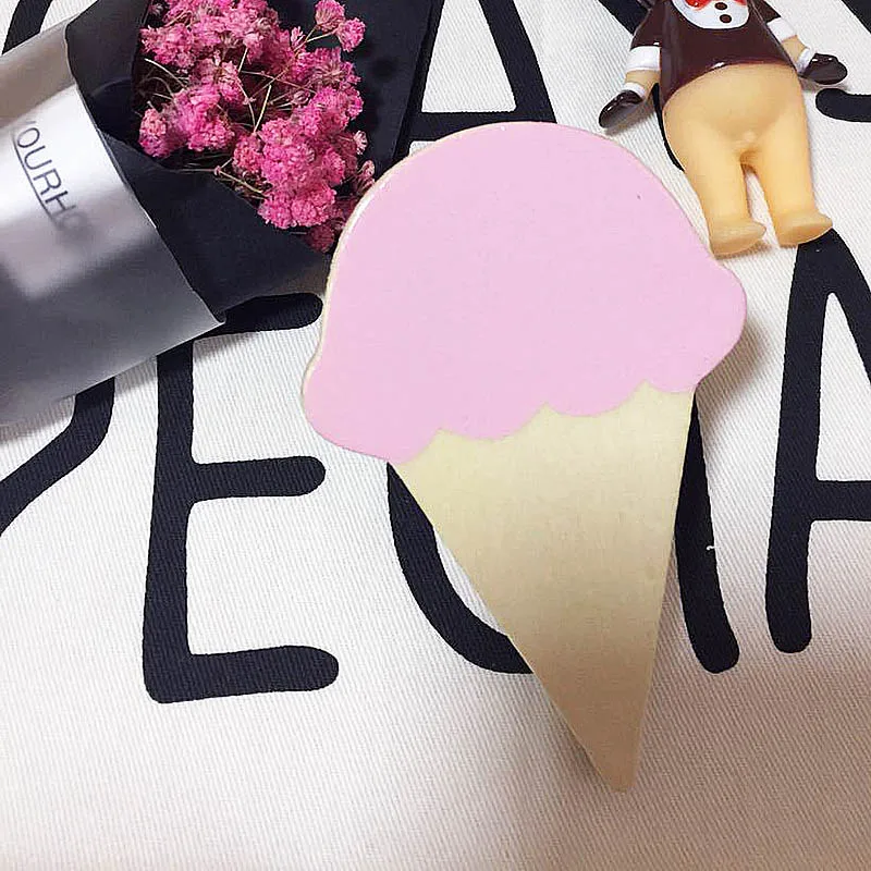 Мода 1 кролик/борода/Облако настенные крючки DIY деревянная вешалка настенные украшения детская комната поставки - Цвет: Pink Ice Cream