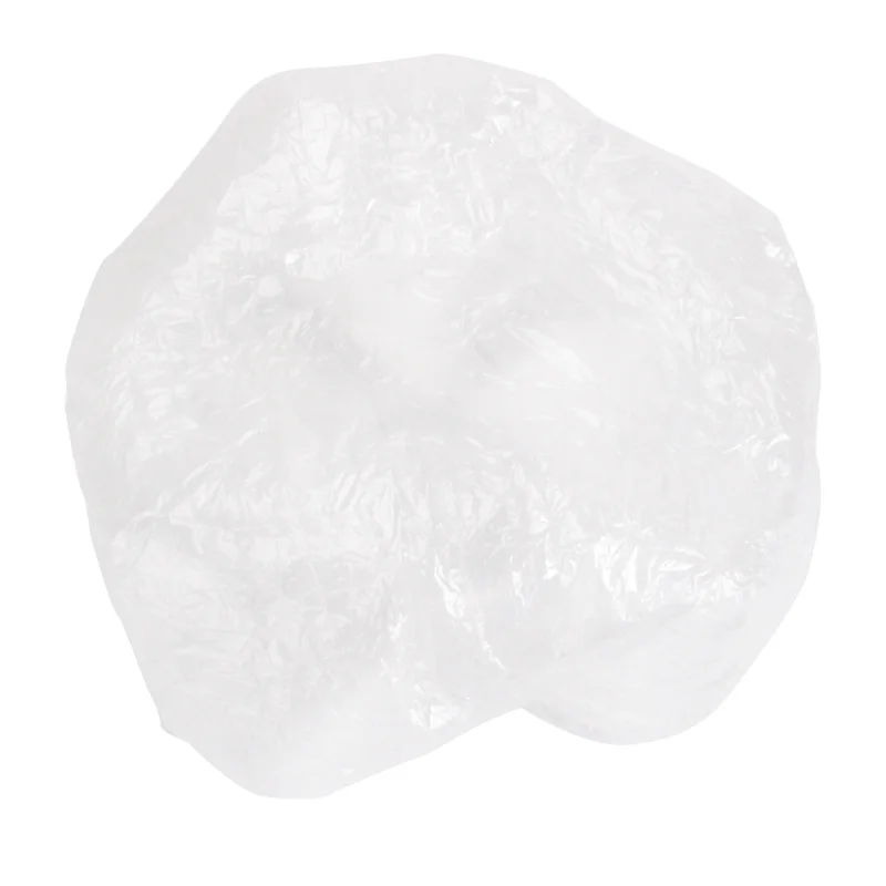 100 шт одноразовые прозрачные эластичные пластиковые колпачки для душа прозрачные головные уборы для волос салон, отель товары для дома и купания