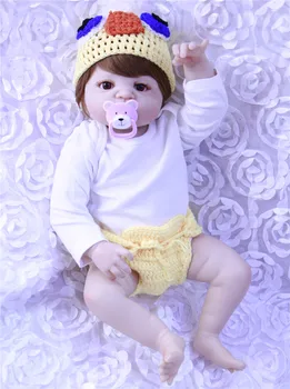 

NPK 22 inch Doll Reborn Baby girl Full Vinyl Realistic bebes reborn Handmade Toys For Kids Girls Gift Menina Adoras Toys