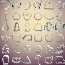 Biscuit Mould Stainless Steel Cake Tool Cookie Mould Fondant Stamps Cutters Specialized Diy