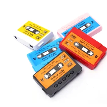 

200pcs Wholesale- Hot Sale High quality mini Tape MP3 Player support Micro SD(TF) card 5 colors DHL Free shipping Cheapest