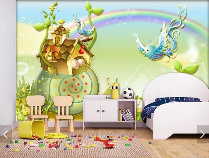 Customized 3d photo wallpaper 3d wall murals wallpaper HD children's