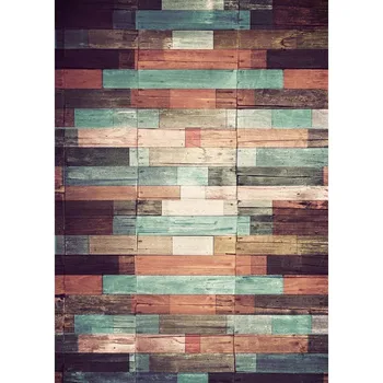 

Customize washable wrinkle free retro wood wall photography backdrops for wedding kids photo studio portrait backgrounds S-1385
