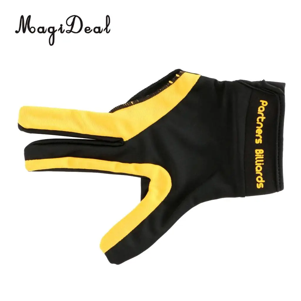 MagiDeal 1 Piece Three Fingers Full-finger Snooker Pool Cue Billiard Glove for Right Hand