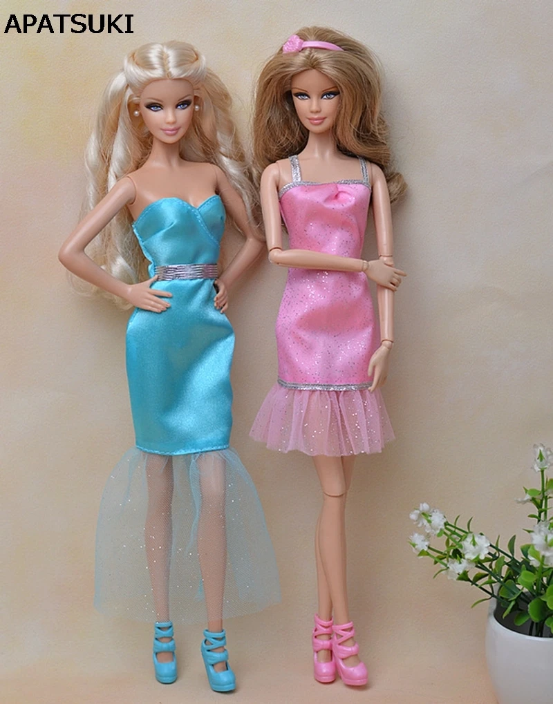 

Beautiful Sexy Mini Dress Casual Wear Party Gown Clothes For Barbie Doll Dresses Vestidos For Barbie Doll House Kids Gift
