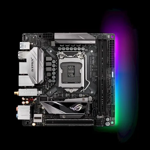 Asus z170i gaming. ASUS ROG Strix z270i Gaming. ASUS z270 Mini ITX. ASUS Strix z270 ITX. Материнская плата ASUS ROG Strix z270 a.