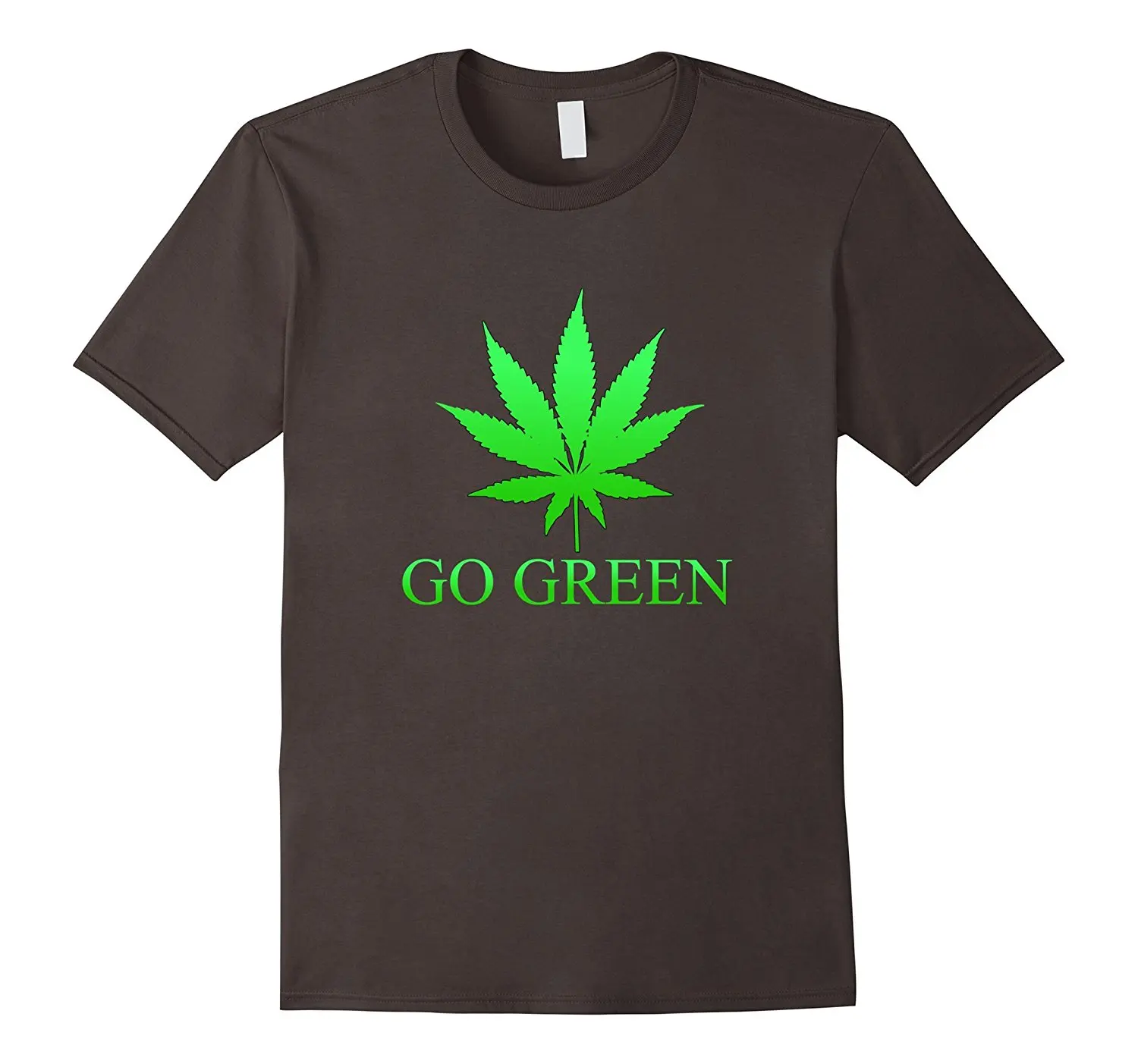 Go green сорняк Футболка-VAPE Nation-лист 420 круглый Средства ухода за кожей Шеи Crazy Топ