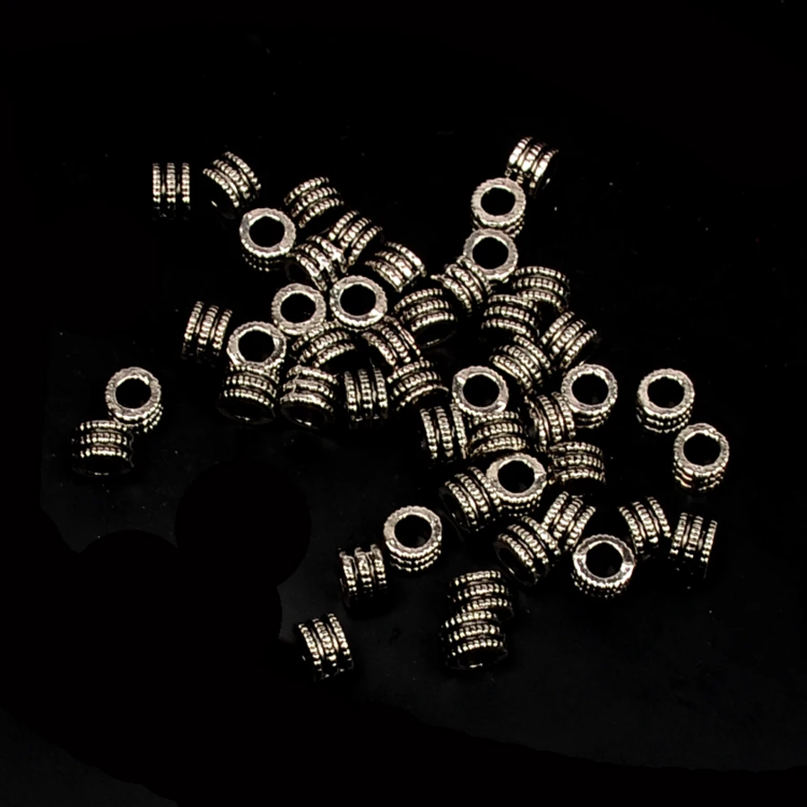 soosmith-Antique-Silver-Round-Hole-Spacer-Beads-Wheel-Metal-Beads-For-Jewelry-Making-Diy-Jewelry-Findings-Fashion-Accessories-(2)