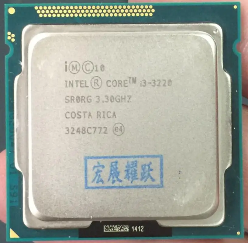 إنتل كور i3-3220 i3 3220 المعالج (3 M مخبأ ، 3.30 GHz) LGA1155 ثنائي النواة جهاز كمبيوتر شخصي سطح المكتب وحدة المعالجة المركزية CPU