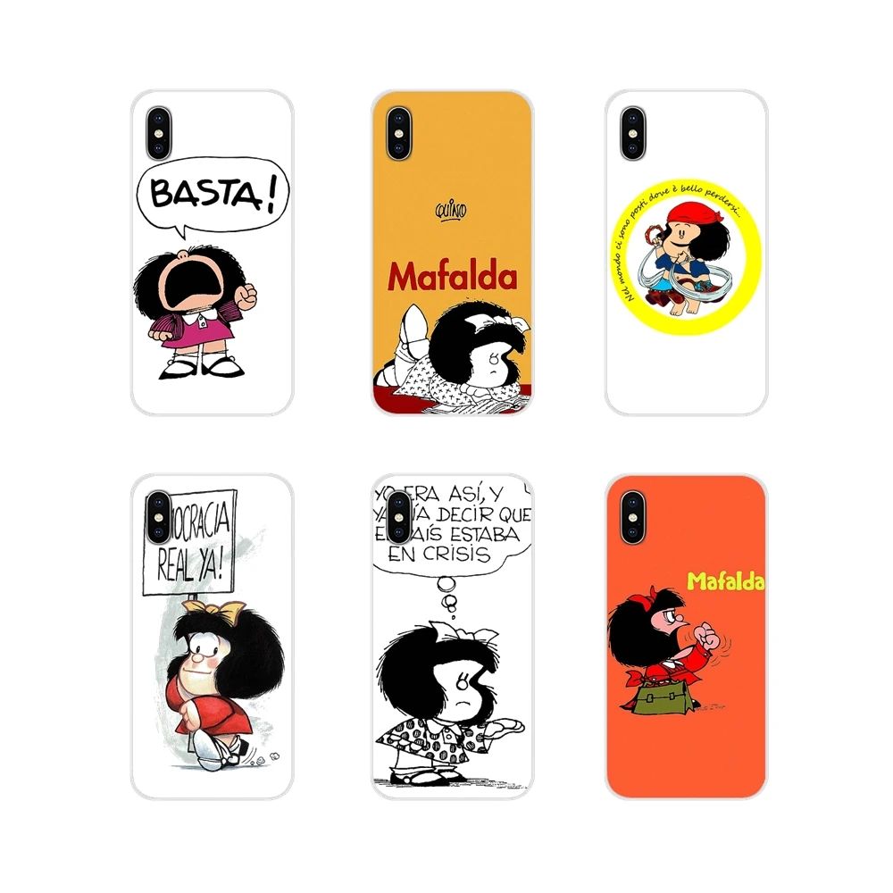 Для Apple iPhone X XR XS MAX 4 4S 5 5S 5C SE 6 6S 7 8 Plus ipod touch Аксессуары чехлы для телефонов Mafalda Girl