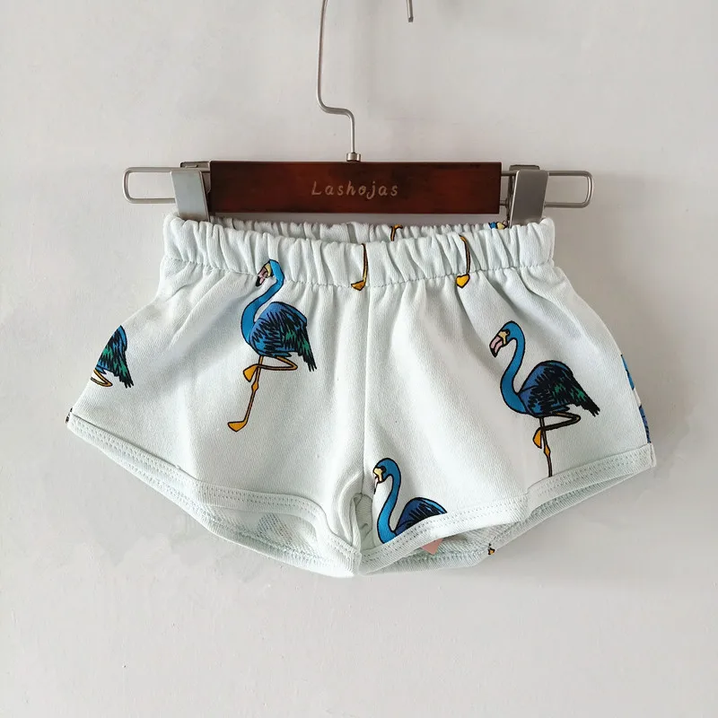 

BOBOZONE BLUE Flamingo shorts for kids boys girls