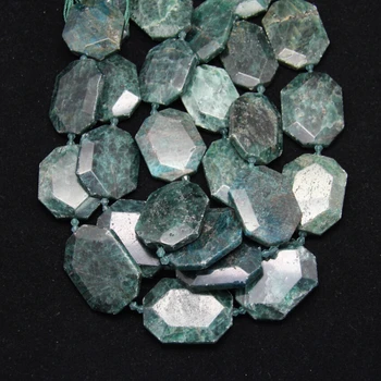 

Natural Blue Apatite Slice Beads Points Necklace,Middle Drilled Octangle Tusk Shape Slab Beads Pendants,Approx 9pcs/strand