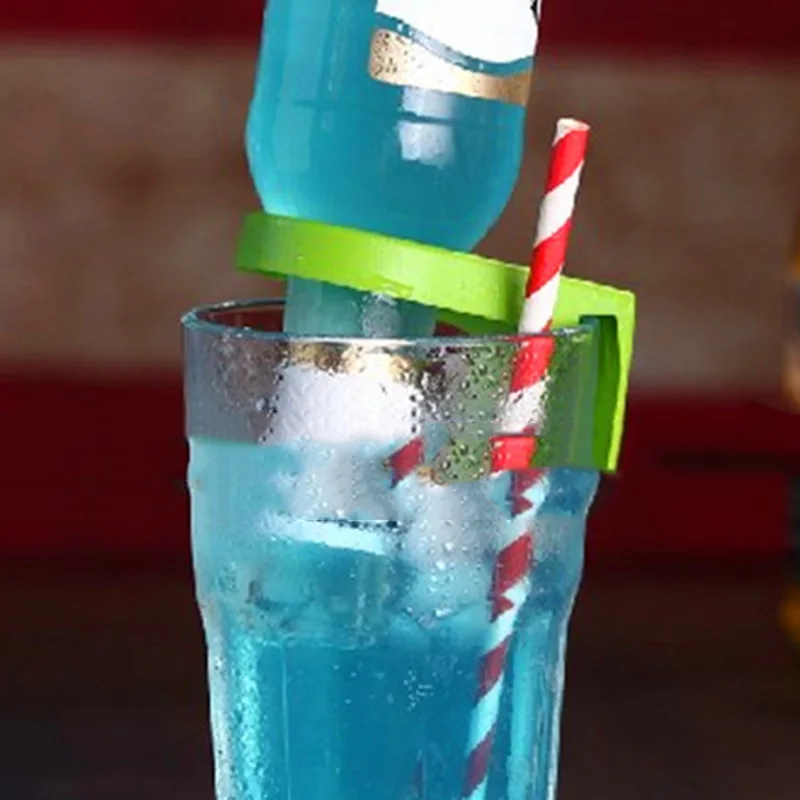 12pcs/lot ABS Bottle Buckle Beer Cocktail Snap Bar Drink Clips Bottle