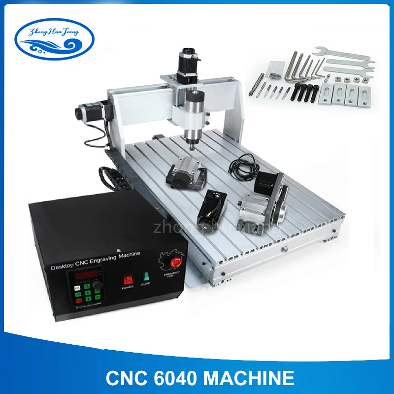 CNC 6040 кВт 4 оси CNC маршрутизатор CNC резьба по дереву машина USB Mach3 управление деревообрабатывающий фрезерный гравер машина с охлаждением/воздухом