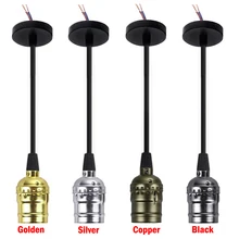 Винтажный 220 В 110 В E27 держатель лампы Лофт промышленный стиль латунь E27 гнездо Эдисона основание для патрона подвесной потолочный светильник