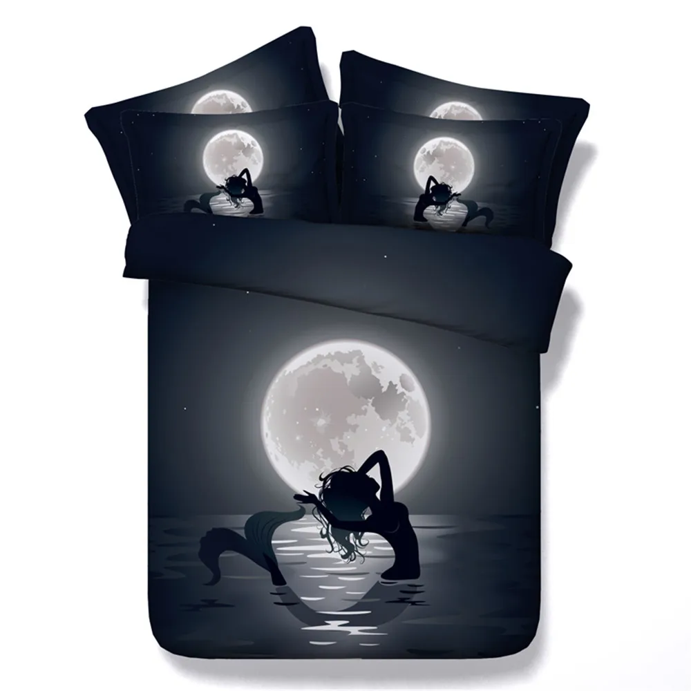 100% ٪ أطفال/الكبار الفراش مجموعة 3/4 قطعة الطباعة mermaid في القمر 3d نمط نوم مجموعة الملكة/الملك/التوأم/سوبر الملك الحجم 100% ٪ أطفال/الكبار الفراش مجموعة 3/4 قطعة الطباعة mermaid في القمر 3d نمط نوم مجموعة الملكة/الملك/التوأم/سوبر الملك الحجم