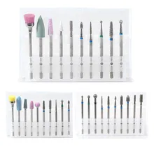 nail drill bits 10PCS Nail Art Grinding Drill Electric Nail Machine Diamond Bullet Bit Tungsten steel