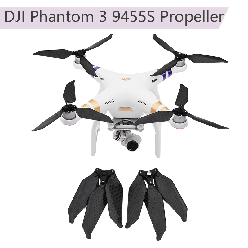 Пропеллер из углеродного волокна 9455S для дрона DJI Phantom 3 пропеллер с низким уровнем