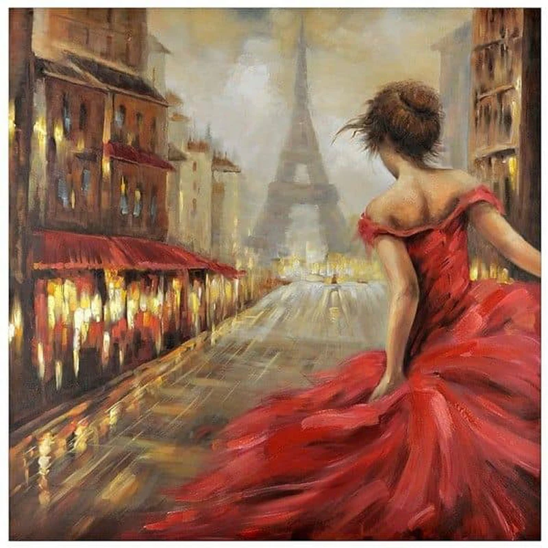 Full Square drill DIY 5D Diamond Painting Parisian beauty Cross Stitch Embroidery Patterns rhinestones Mosaic | Дом и сад