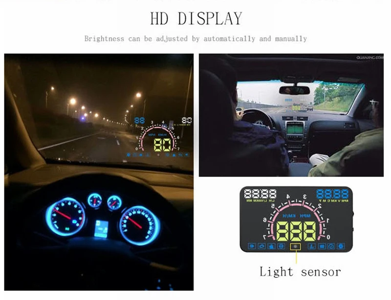 BigBigRoad для Land Rover Дискавери 2 3 4 Sport Defender Vision автомобильный OBD2 HUD Дисплей Speedmeter лобовое стекло проектор