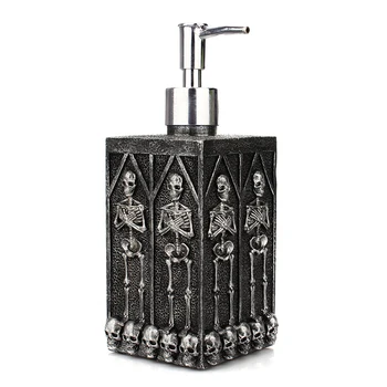 

460ml Liquid Soap Dispenser Crypt Skull Shower Gel Dispenser Bottle Pump Hand Sanitizer Shampoo Lotion Bottle with Dispenser