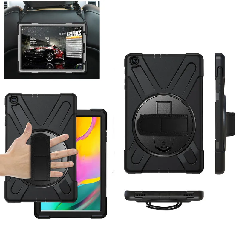 Силиконовый чехол tab A T515 T510 10 1 funda 360 Вращающийся для планшета противоударный samsung