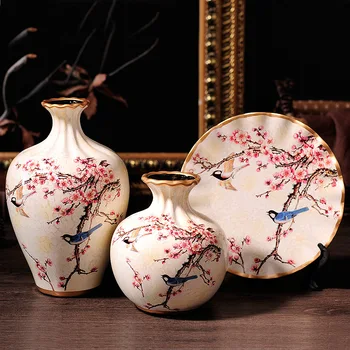 

The wedding gift Home Furnishing ceramic vases crafts living room TV cabinet cabinet Decor style decoration