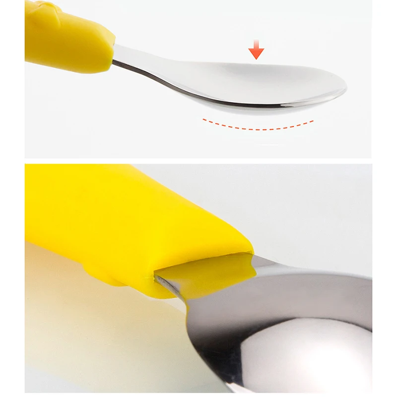 2017 Brand New Baby Feeding Spoon Child Stainless Steel Flatware (4)