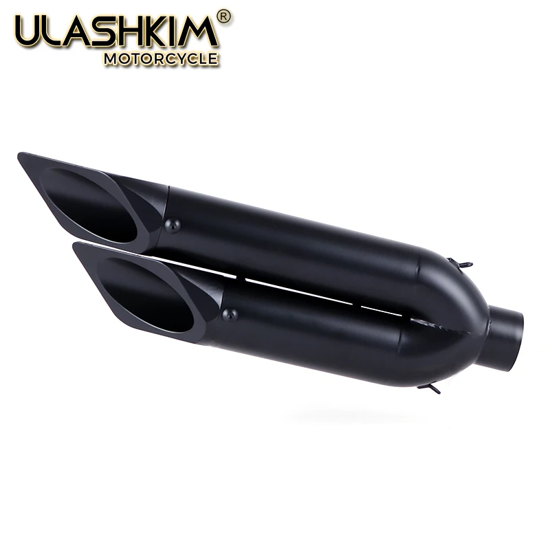 Universal de Escape de la motocicleta de Escape silenciador doble agujero FAZER8 FJ1200 FZ1 FZ8 MT-09 TRX850 XJR1200 XJR1200R XSR900 SR500 TMAX530