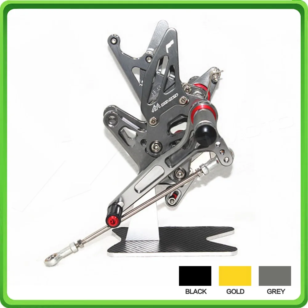 

CNC Adjustable Rear Sets Rearset Footrest Pegs for Suzuki Hayabusa GSX1300R 1999 2000 2001 2002 2003 2004 2005 2006 2007 Gray