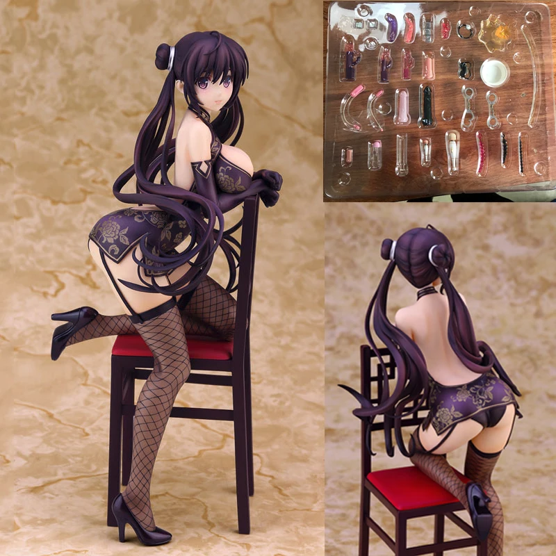 

Japan Anime Action Figure Comic SKYTUBE Misaki Kurehito Fuyutsuki Togetsu Ver.2 In Cheongsam 20CM 1/7 Scale PVC Sexy Model Toy