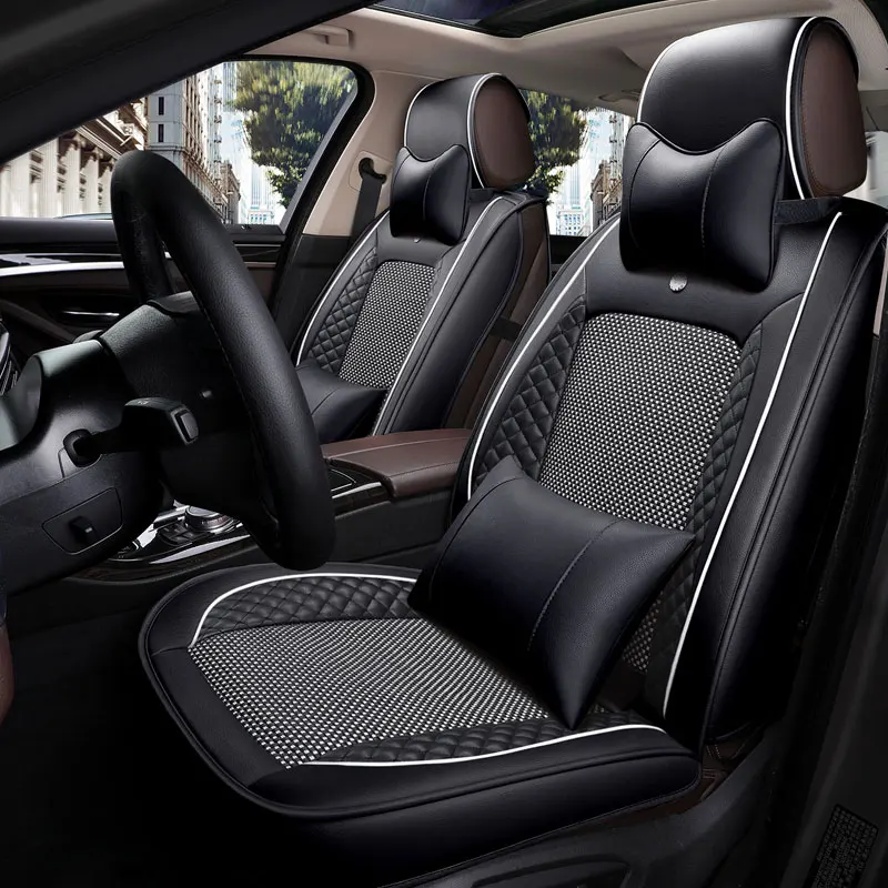 

leather car seat cover Universal auto seat cushion for ford lanos new fiesta mk7 sedan everest mustang ranger s-max c-max galaxy
