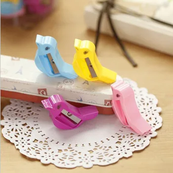 

5pcs/lot New creative cute small bird pencil sharpener lapiseira apontador lapis escolar papelaria sacapuntas G152