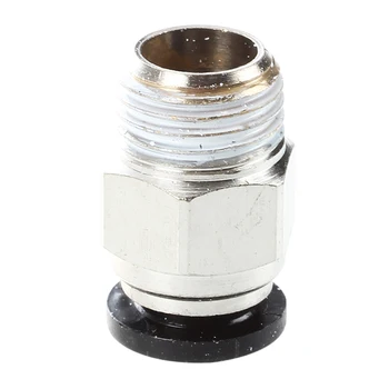 

10 Pcs 1/4" PT Male Thread 8mm Push In Joint Pneumatic Connector Quick Fittings