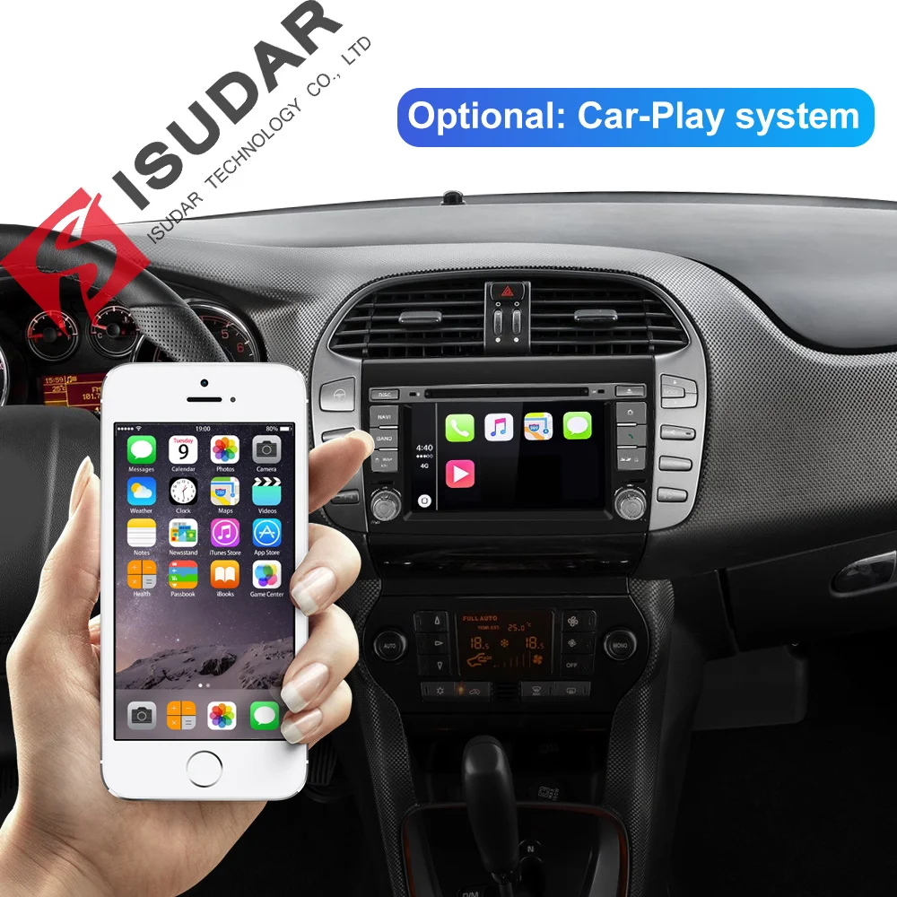 Isudar 2 Din Авто Радио Android 9 для Fiat/Bravo 2007-2012 GPS для автомобиля, стерео Мультимедийный Плеер Восьмиядерный ram 4 Гб rom 64 Гб DSP DVR