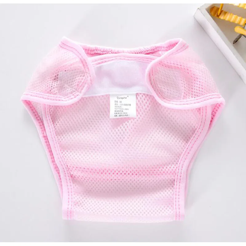 Baby Summer Breathable Mesh Pants Infant Reusable Nappies Cloth Diaper Newborn Washable Training pant (3)