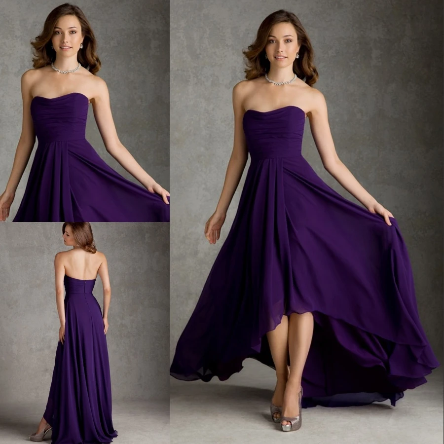 Grape purple bridesmaid dresses Clearance