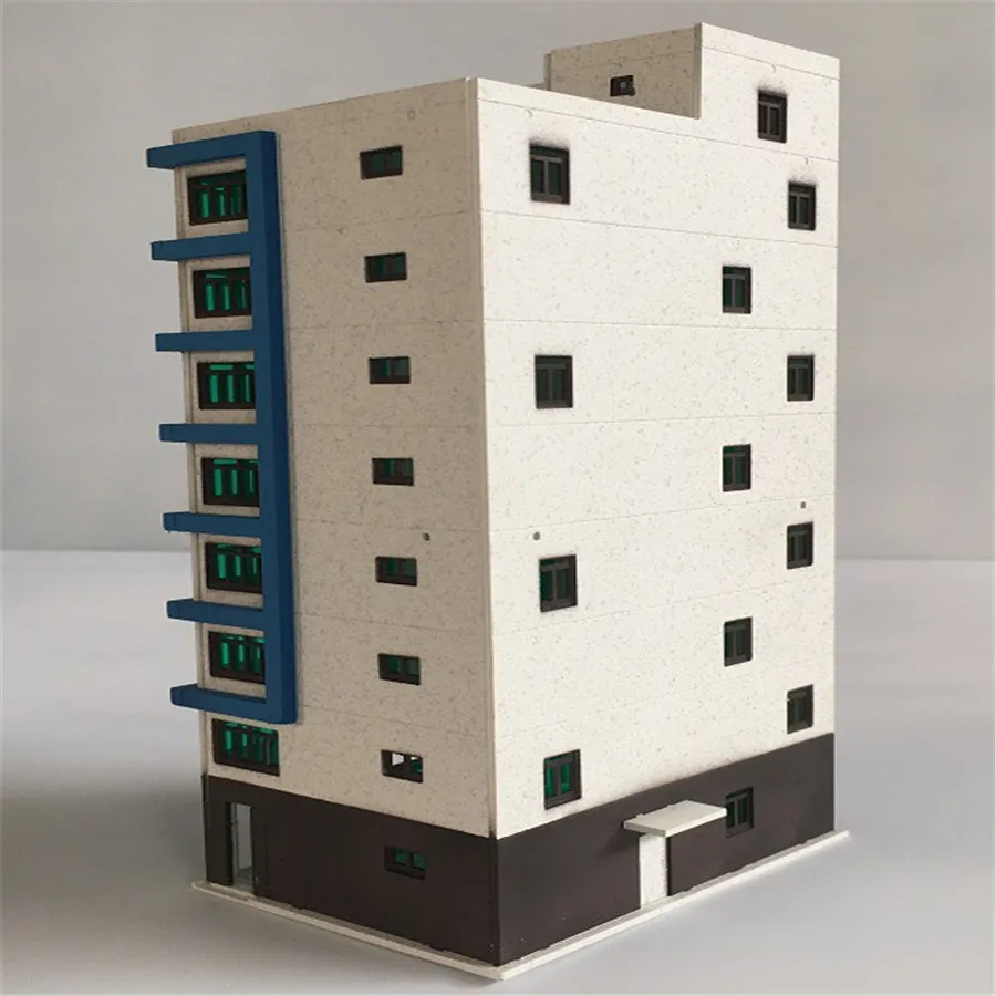 1:144 N Scale Outland Models Train Railway Trade Skyscraper Building Shopping Center Toy - Image 3