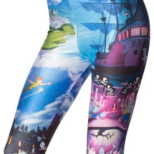 Эластичные повседневные штаны с 3D Цифровым принтом с мультяшным анимационным рисунком женские Леггинсы 7 размеров одежда для фитнеса