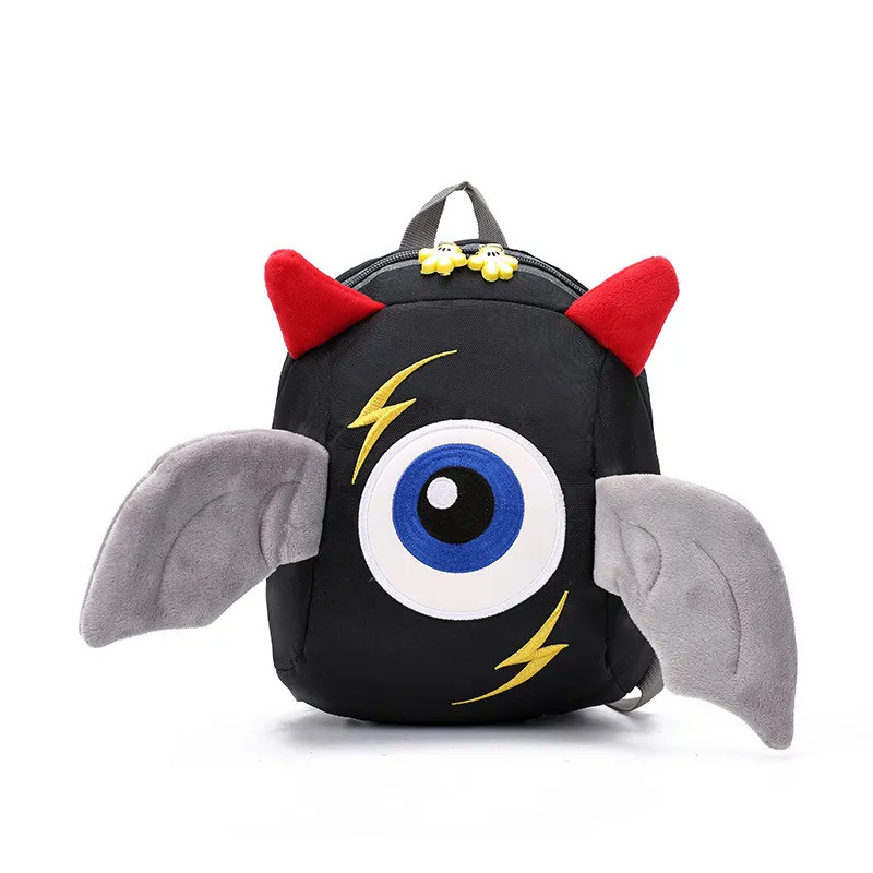 

2016 Cartoon 3D Design Eyes Strange Kids backpack Boys Girls School Bags Kindergarten Baby School Backpacks With Kawaii Tail
