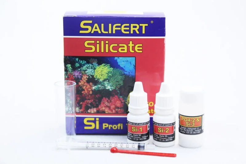 Тест-Комплект Salifert Ca calcium Cu I2 KH Mg NH4 аммиак NO2 нитрит NO3 нитрат PH PO4 Sr калий воды тест риф танк