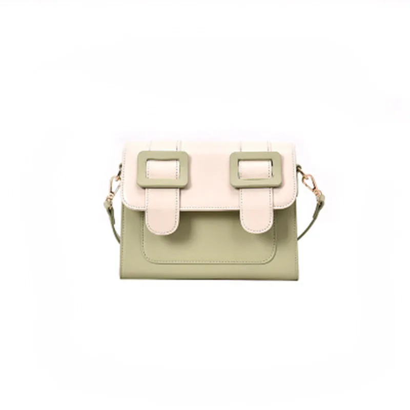 

Female bag 2019 explosion fashion chain diagonal small square bag texture lock wide shoulder strap retro simple shoulder bag