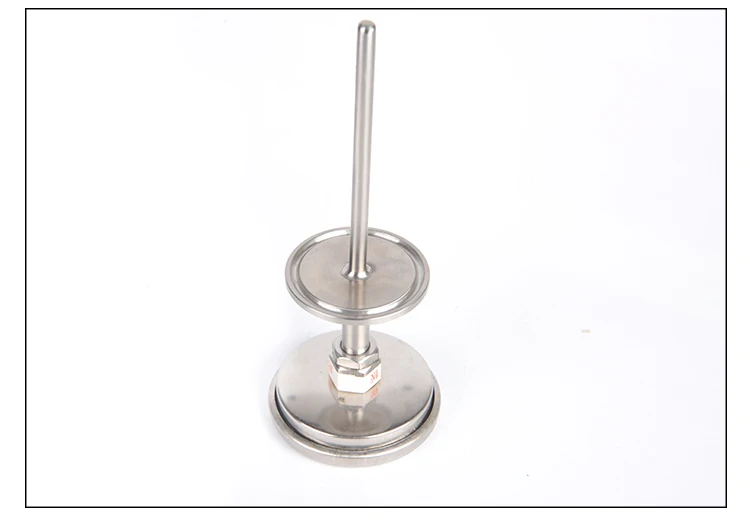 Санитарная нержавеющая сталь 1,5 дюйма(50,5 мм) трехзажимной осевой биметаллический термометр